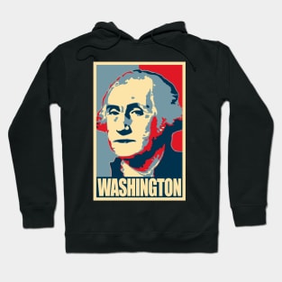 George Washington Propaganda Poster Pop Art Hoodie